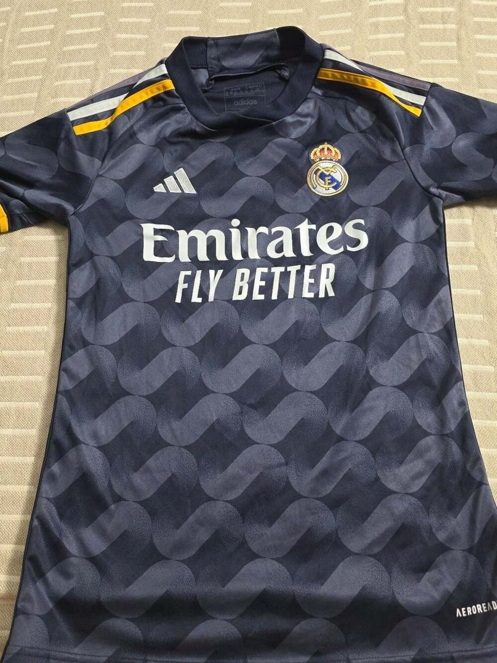 Adidas Real Madrid 2023/24 Away Jersey Size 2XS Aeroready Blue Soccer